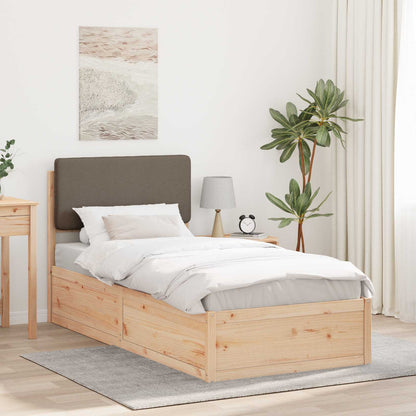 Letto con Testiera Rivestita Talpa 90 x 200 cm Pino massello | homemem39
