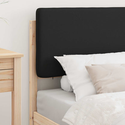 Letto con Testiera Rivestita Nero 80 x 200 cm Pino massello | homemem39