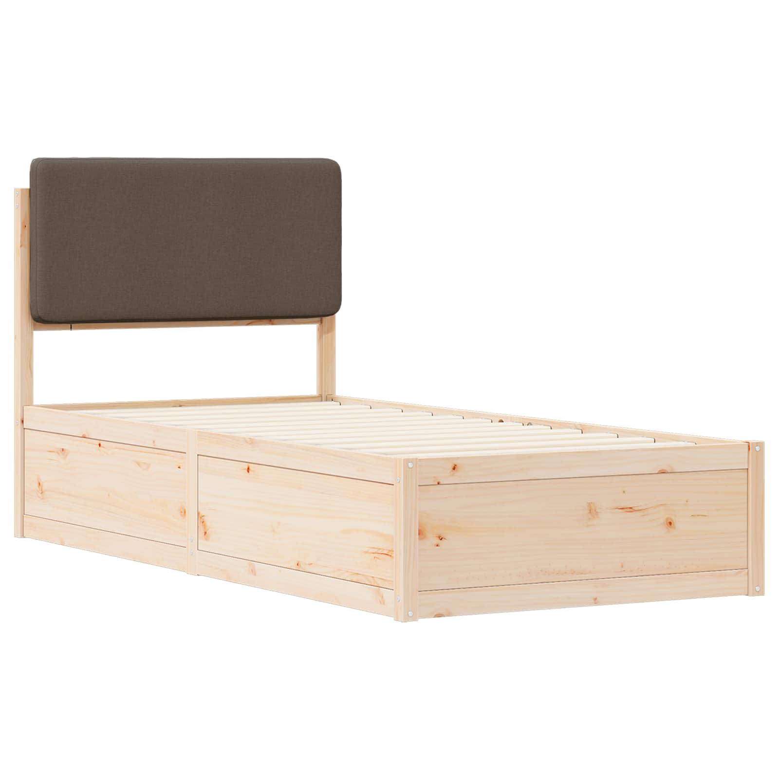 Letto con Testiera Rivestita Talpa 80 x 200 cm Pino massello | homemem39