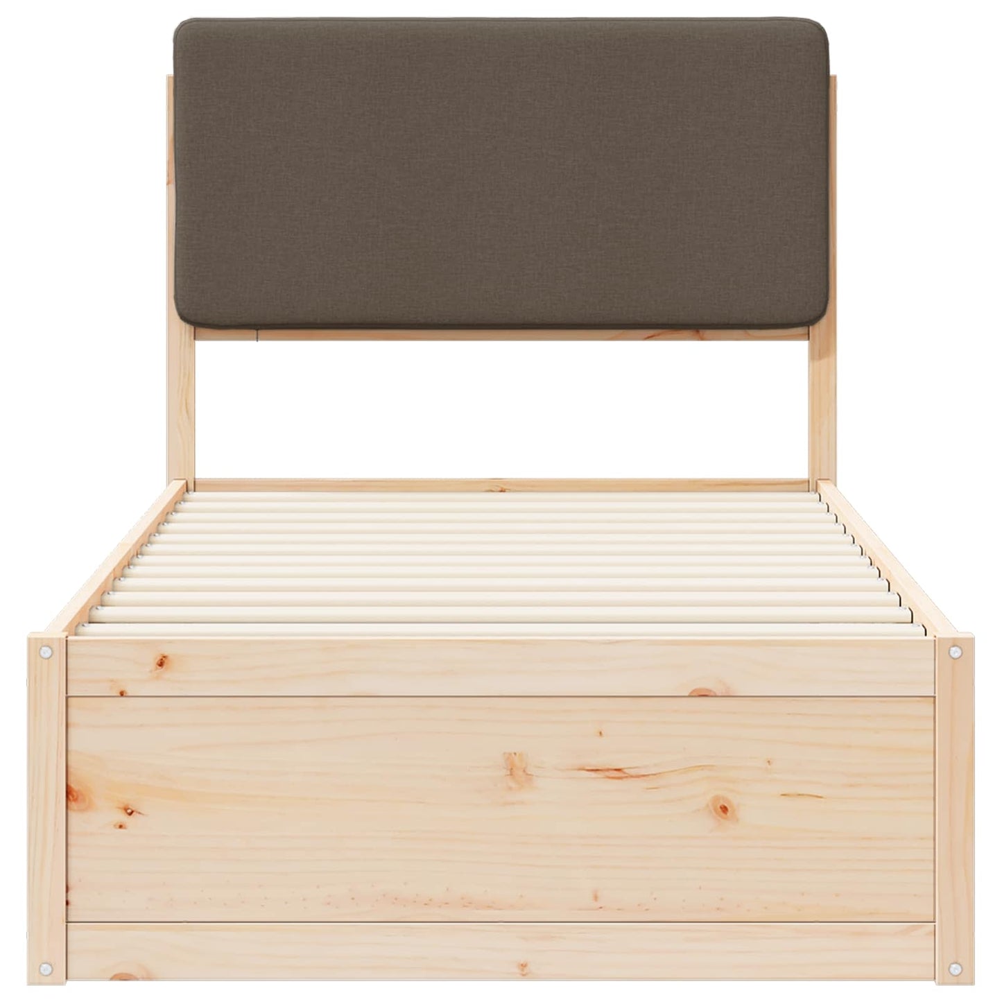 Letto con Testiera Rivestita Talpa 80 x 200 cm Pino massello | homemem39