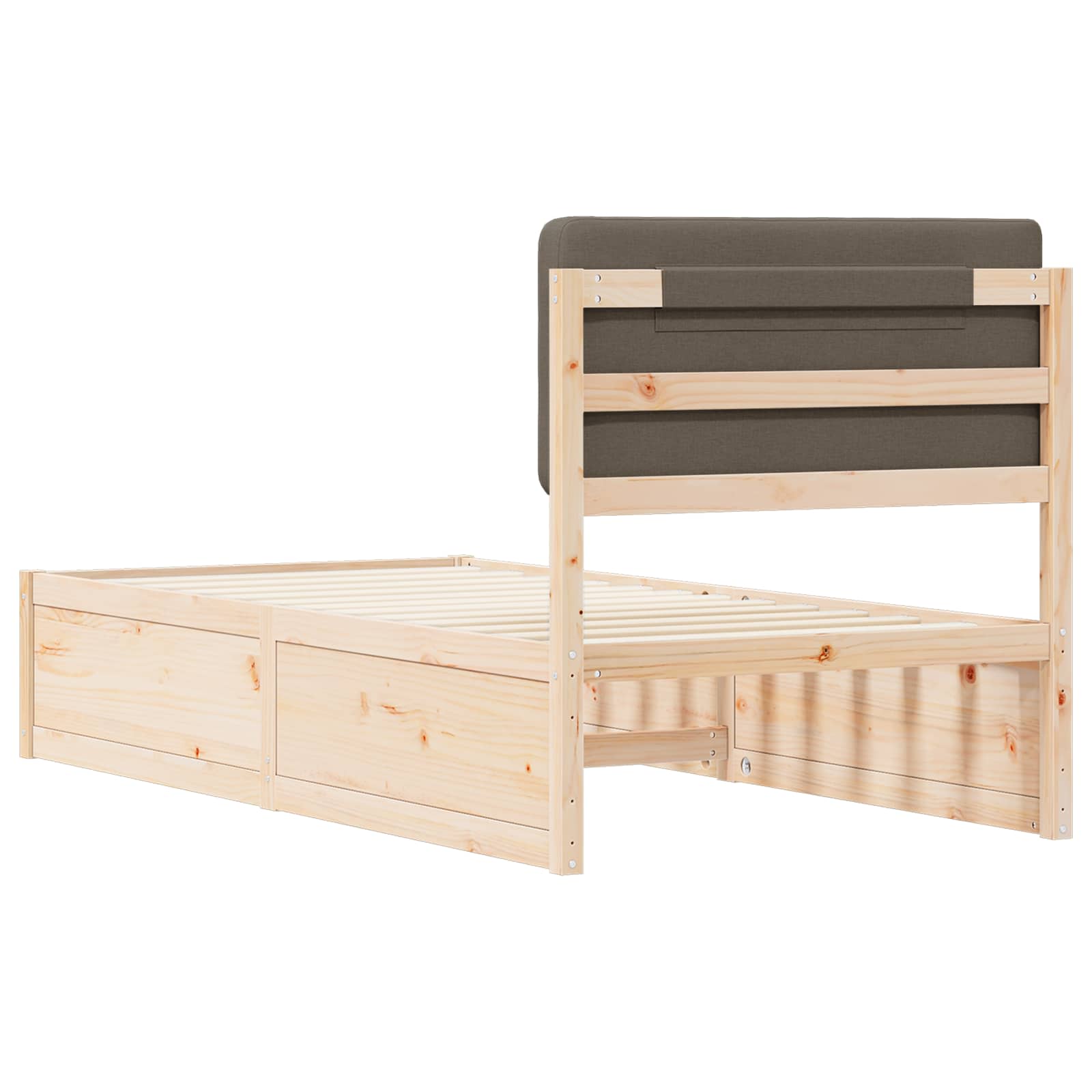 Letto con Testiera Rivestita Talpa 75 x 190 cm Pino massello | homemem39