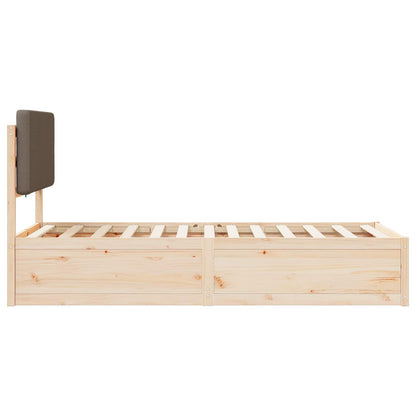 Letto con Testiera Rivestita Talpa 75 x 190 cm Pino massello | homemem39
