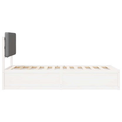 Letto con Testiera Rivestita Grigio chiaro 75 x 190 cm | homemem39