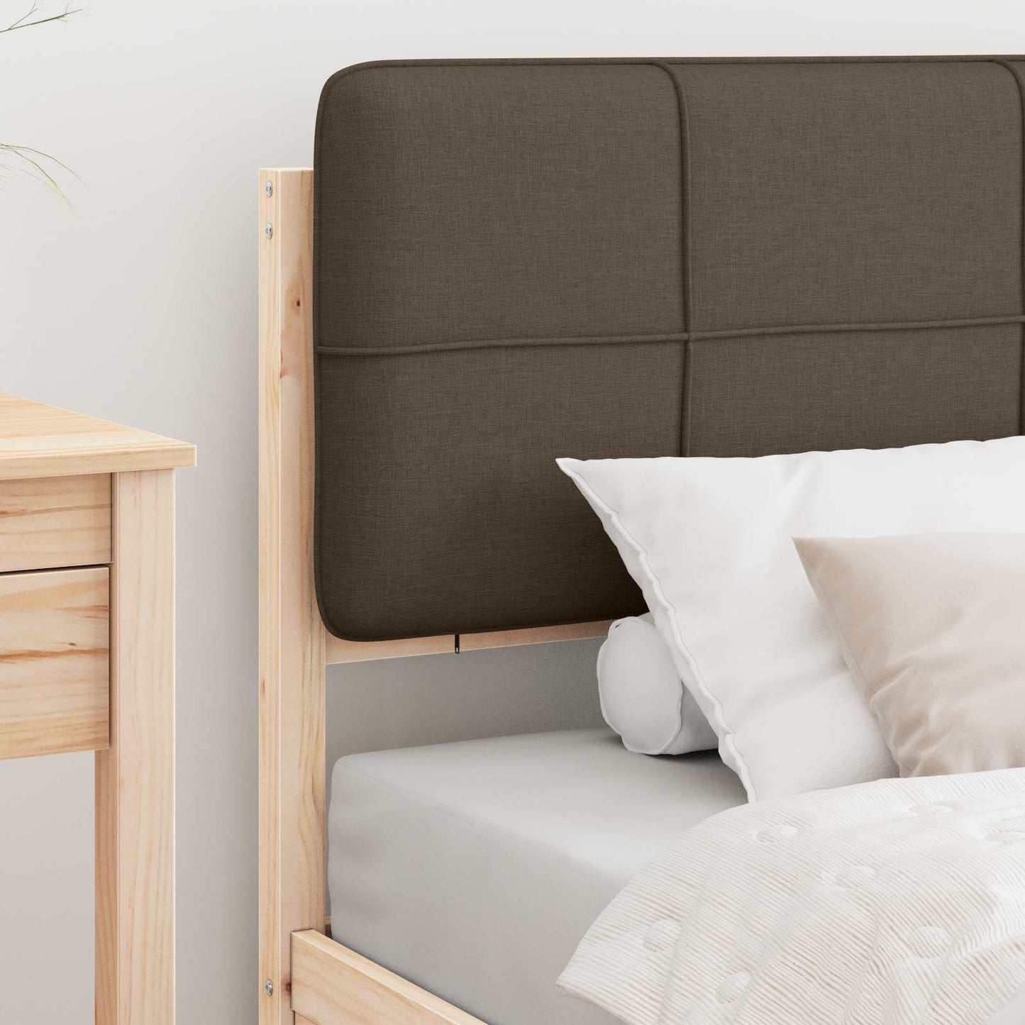 Letto con Testiera Rivestita Talpa 100 x 200 cm Pino massello | homemem39