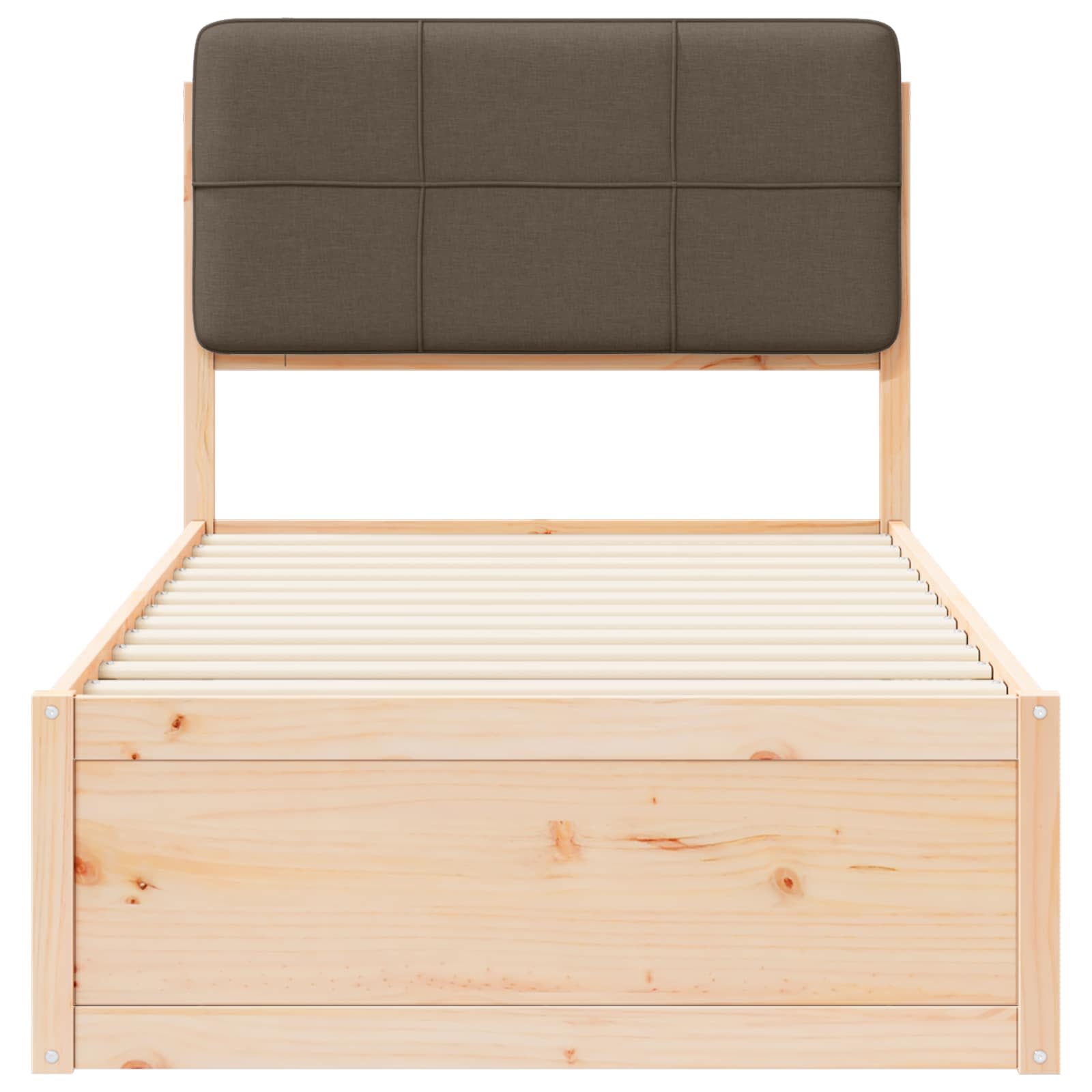 Letto con Testiera Rivestita Talpa 90 x 200 cm Pino massello | homemem39