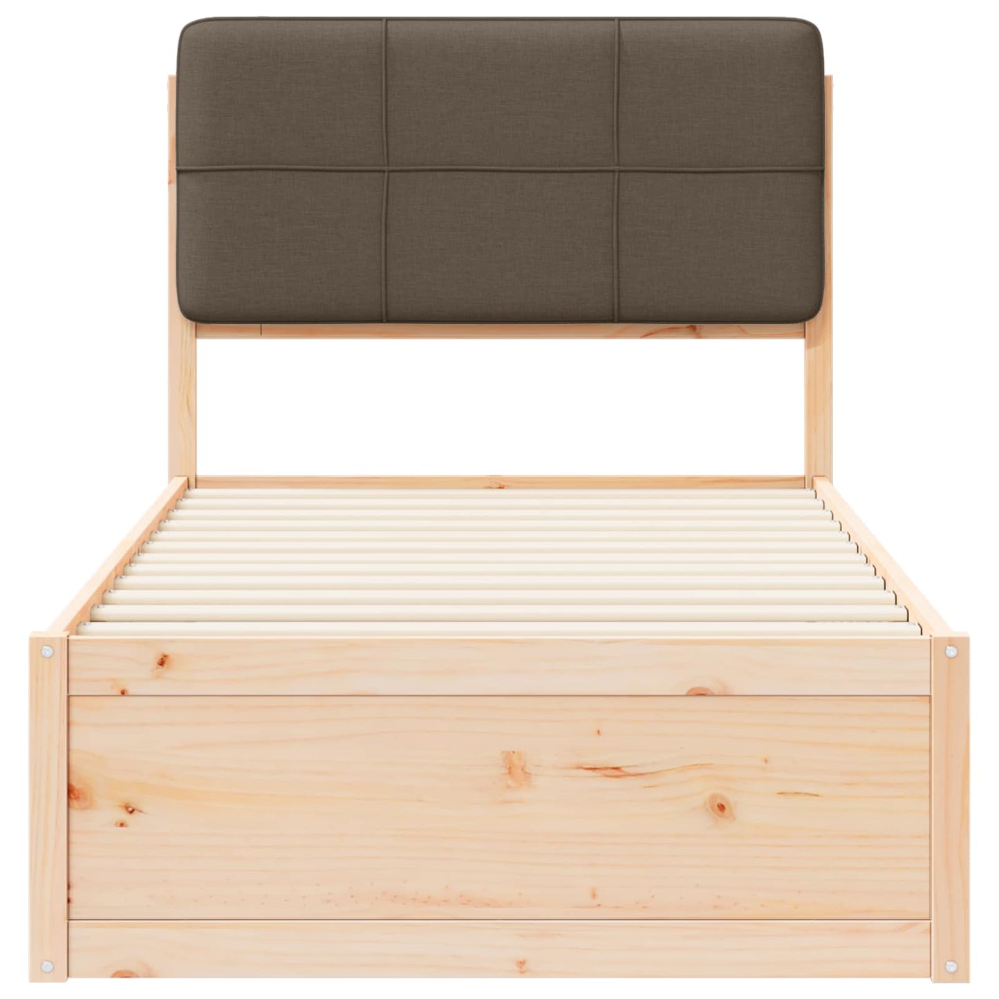Letto con Testiera Rivestita Talpa 80 x 200 cm Pino massello | homemem39