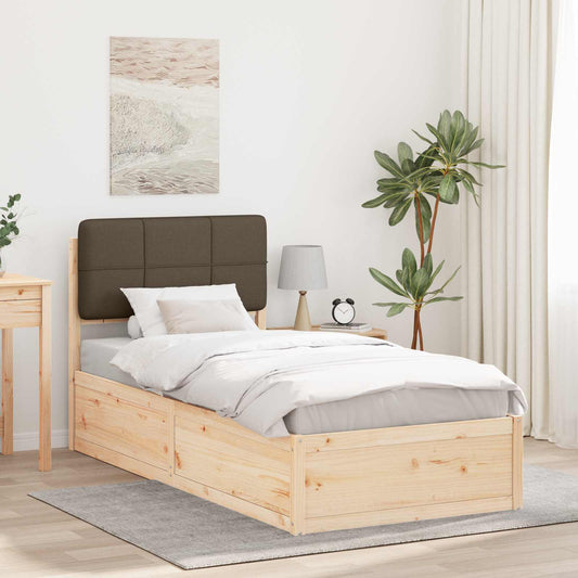 Letto con Testiera Rivestita Talpa 90 x 190 cm Pino massello | homemem39