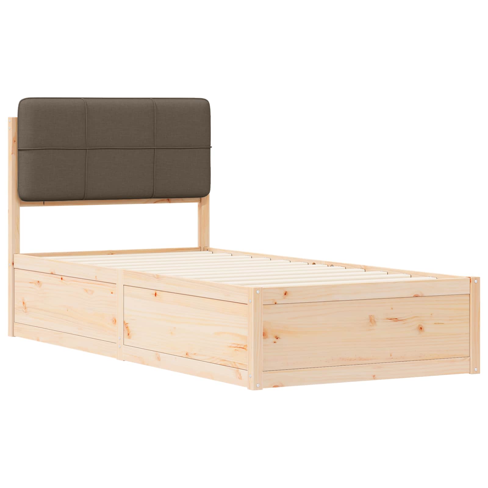 Letto con Testiera Rivestita Talpa 90 x 190 cm Pino massello | homemem39