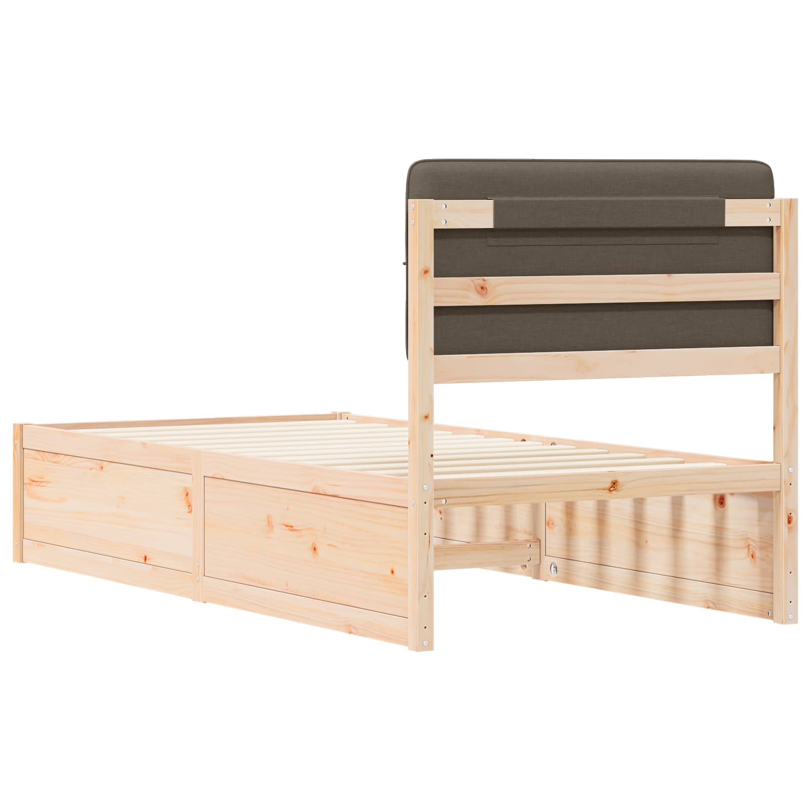 Letto con Testiera Rivestita Talpa 90 x 190 cm Pino massello | homemem39