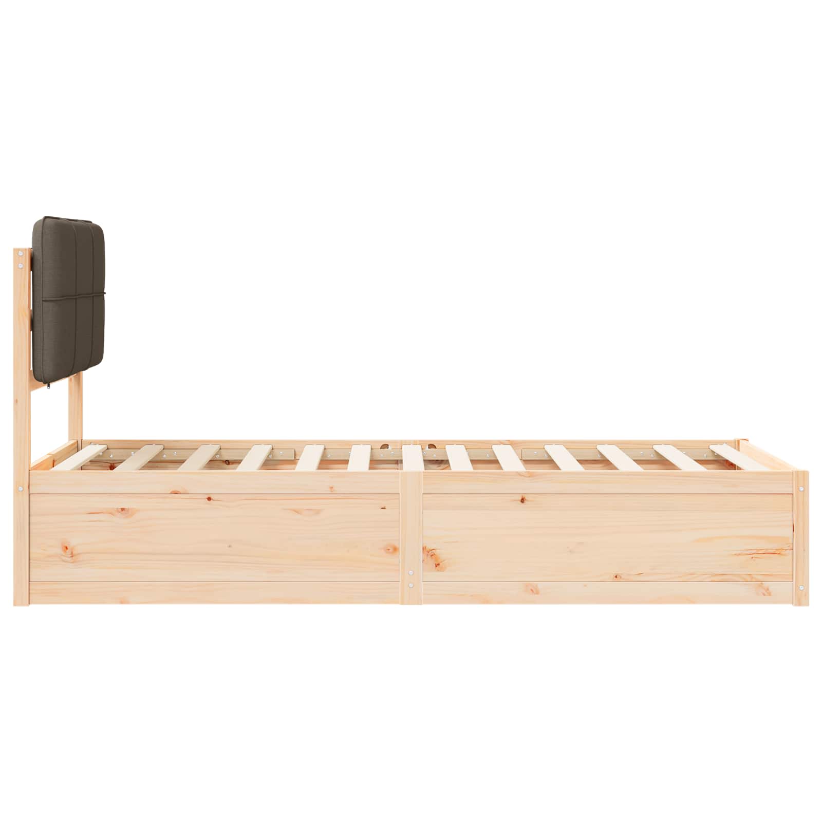 Letto con Testiera Rivestita Talpa 90 x 190 cm Pino massello | homemem39