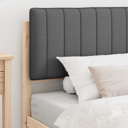 Letto con Testiera Rivestita Grigio scuro 100 x 200 cm | homemem39