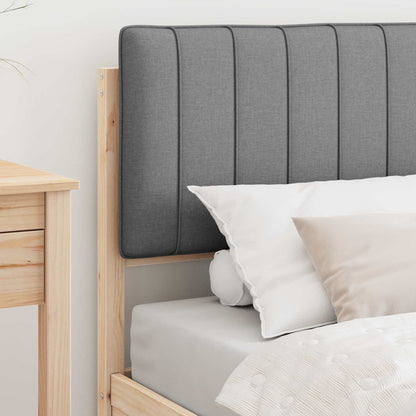 Letto con Testiera Rivestita Grigio chiaro 90 x 200 cm | homemem39