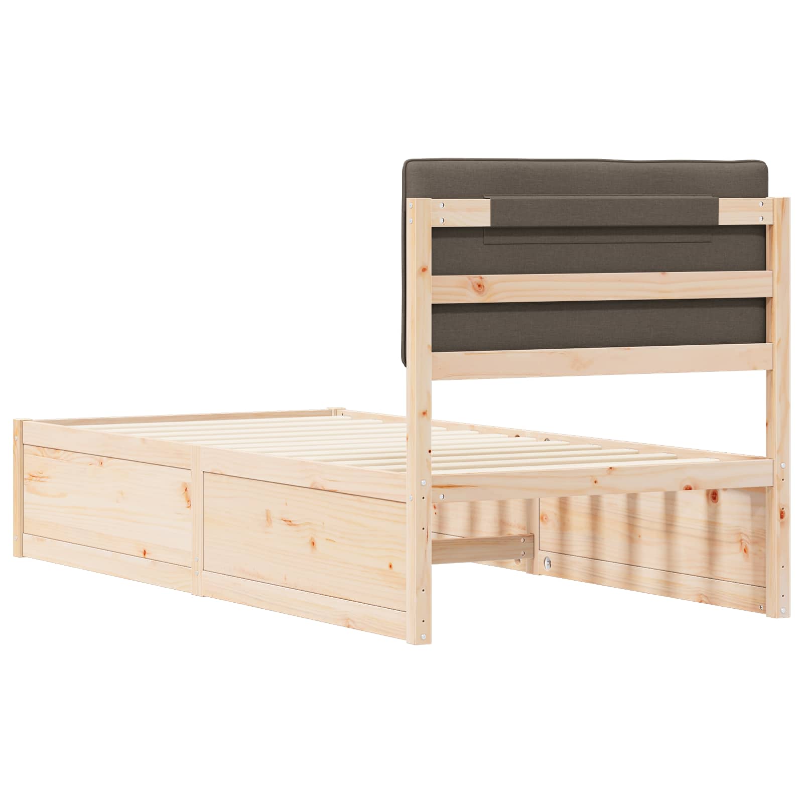 Letto con Testiera Rivestita Talpa 90 x 200 cm Pino massello | homemem39