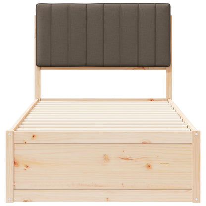 Letto con Testiera Rivestita Talpa 90 x 200 cm Pino massello | homemem39