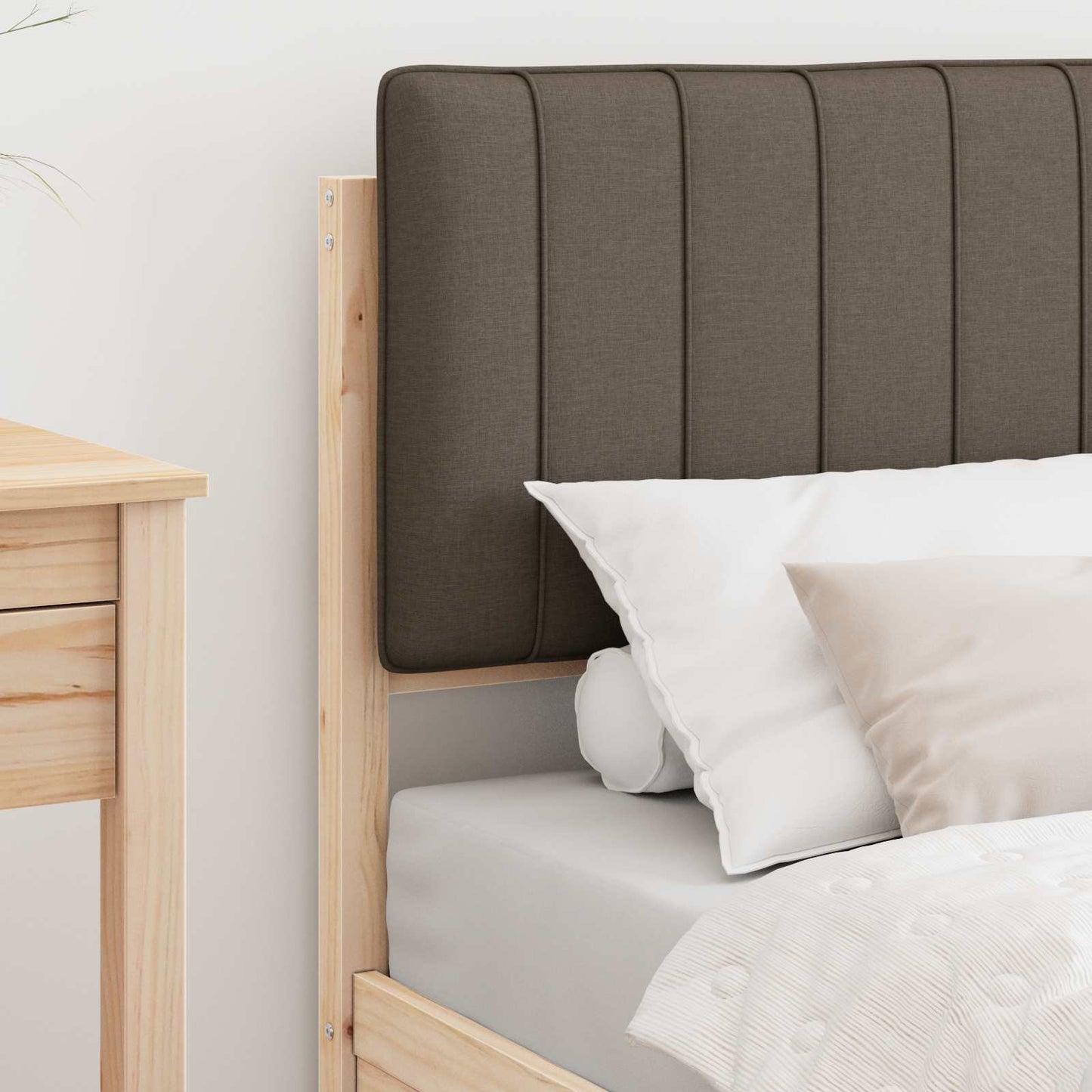 Letto con Testiera Rivestita Talpa 80 x 200 cm Pino massello | homemem39