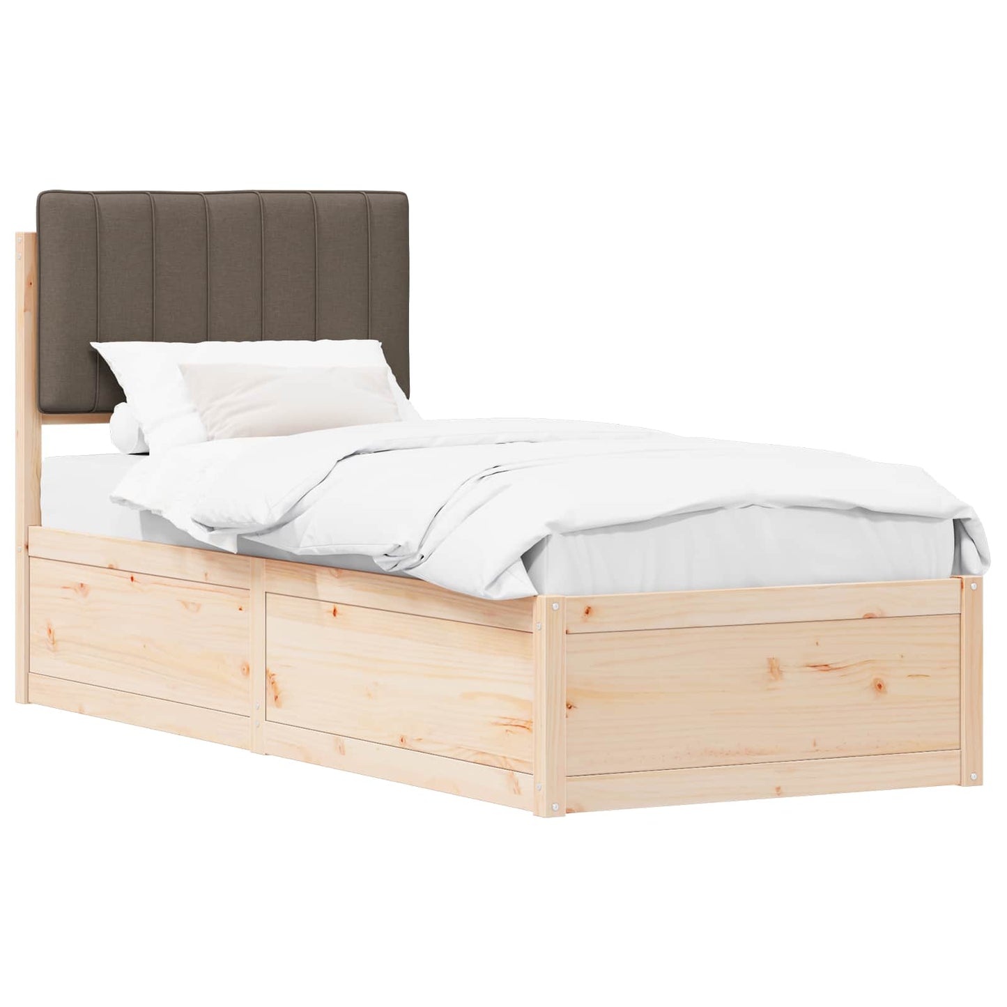 Letto con Testiera Rivestita Talpa 80 x 200 cm Pino massello | homemem39