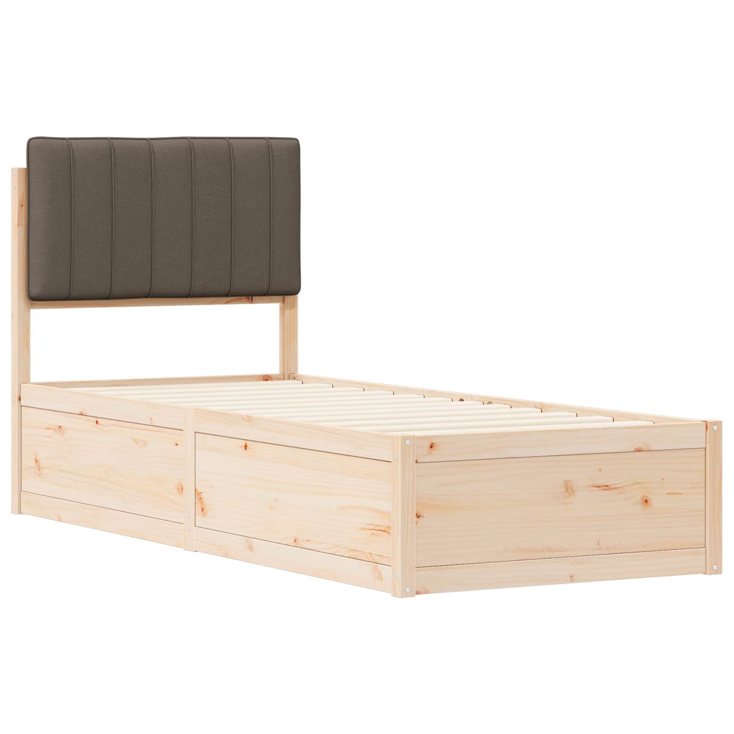 Letto con Testiera Rivestita Talpa 80 x 200 cm Pino massello | homemem39