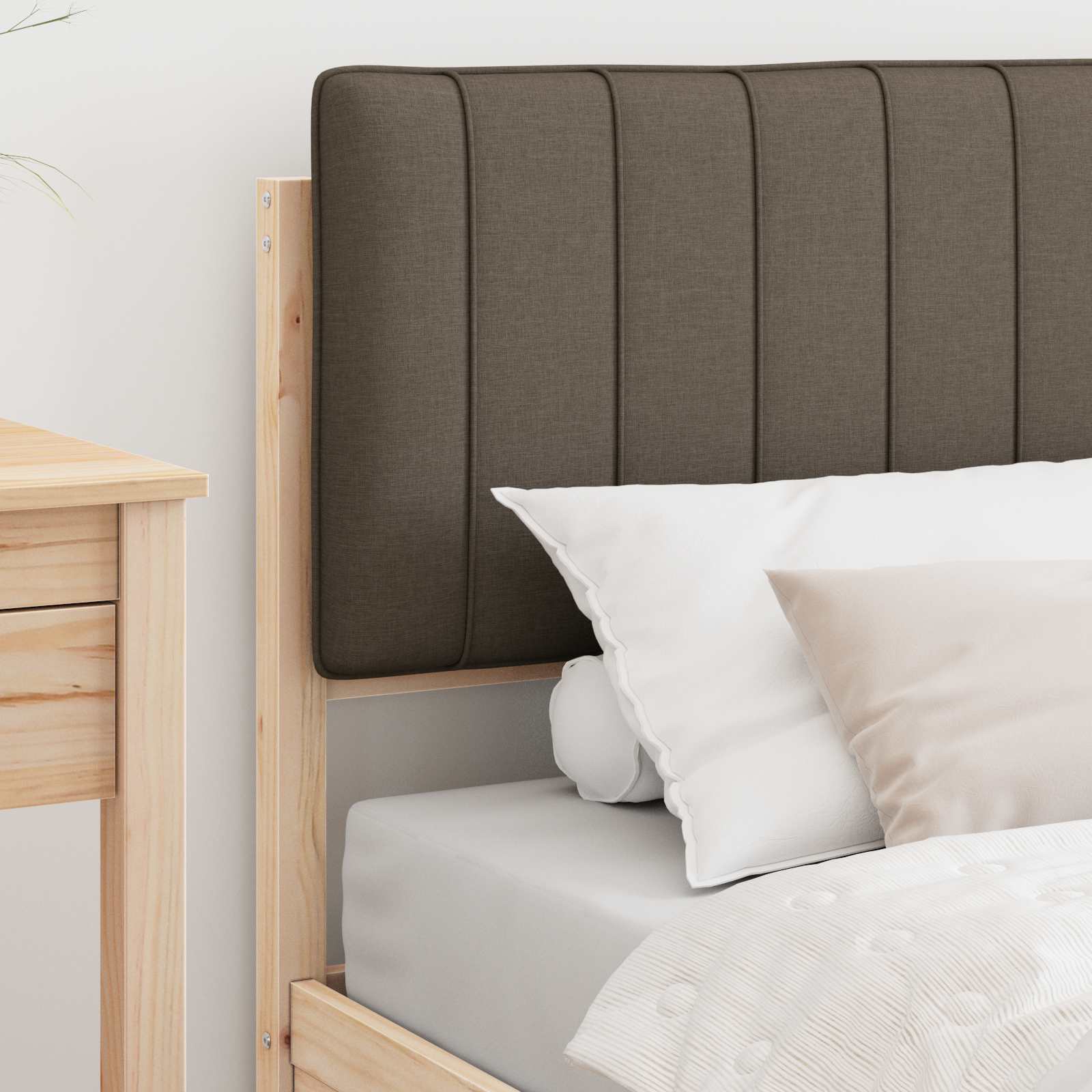 Letto con Testiera Rivestita Talpa 90 x 190 cm Pino massello | homemem39