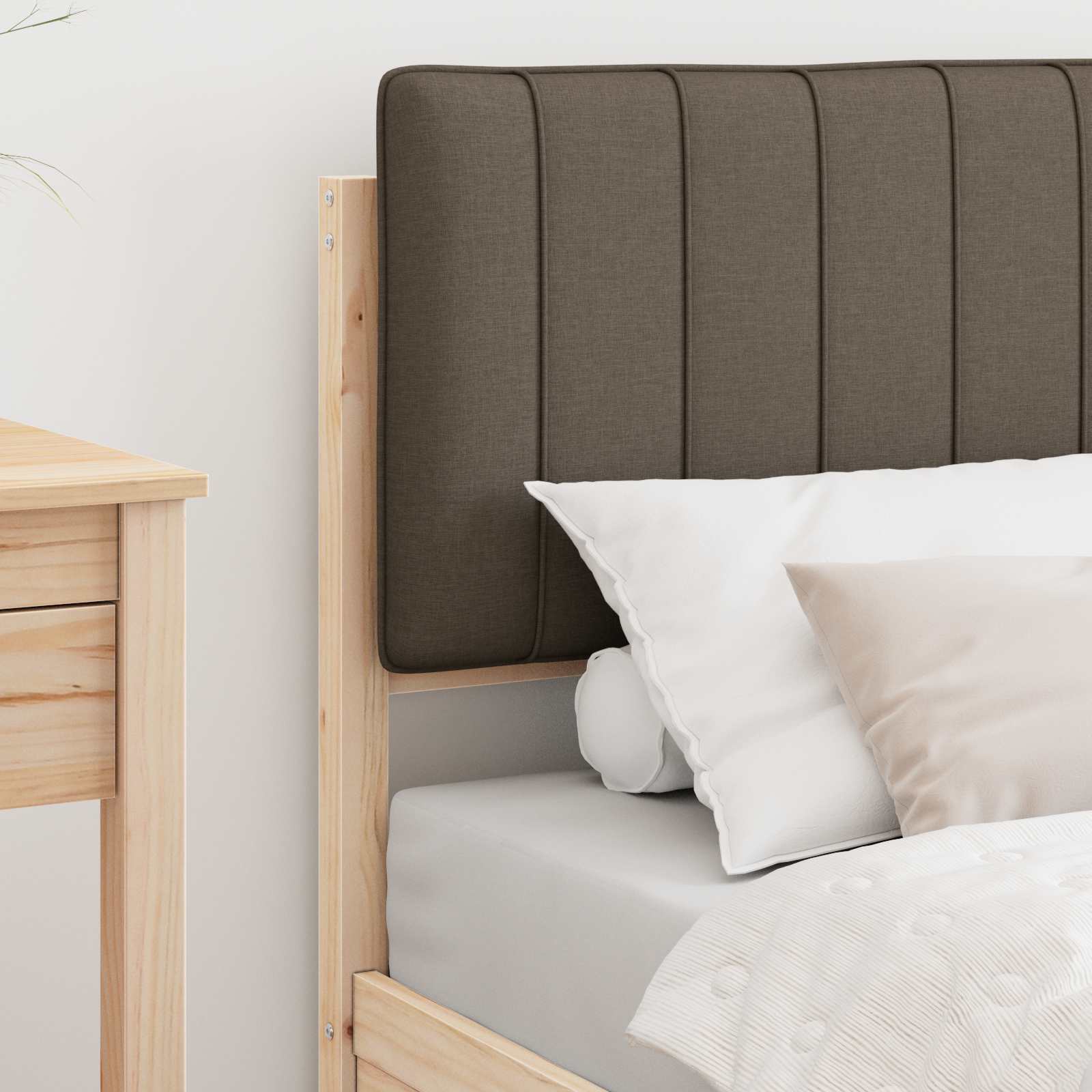 Letto con Testiera Rivestita Talpa 75 x 190 cm Pino massello | homemem39