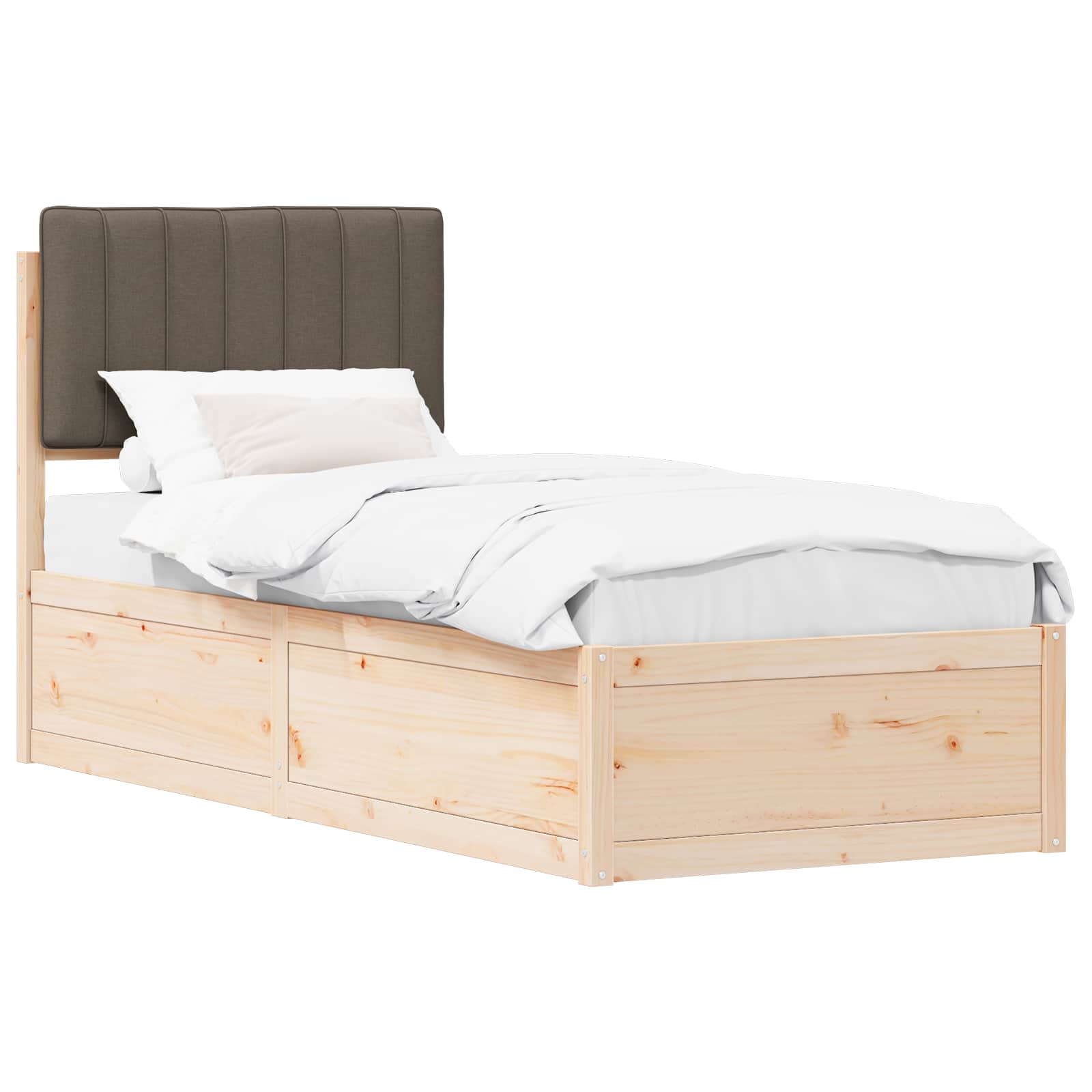 Letto con Testiera Rivestita Talpa 75 x 190 cm Pino massello | homemem39