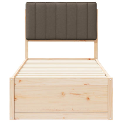 Letto con Testiera Rivestita Talpa 75 x 190 cm Pino massello | homemem39
