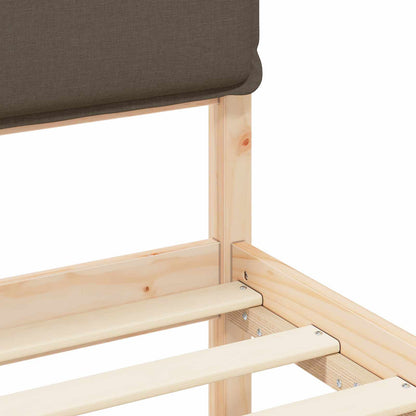 Letto con Testiera Rivestita Talpa 80 x 200 cm Pino massello