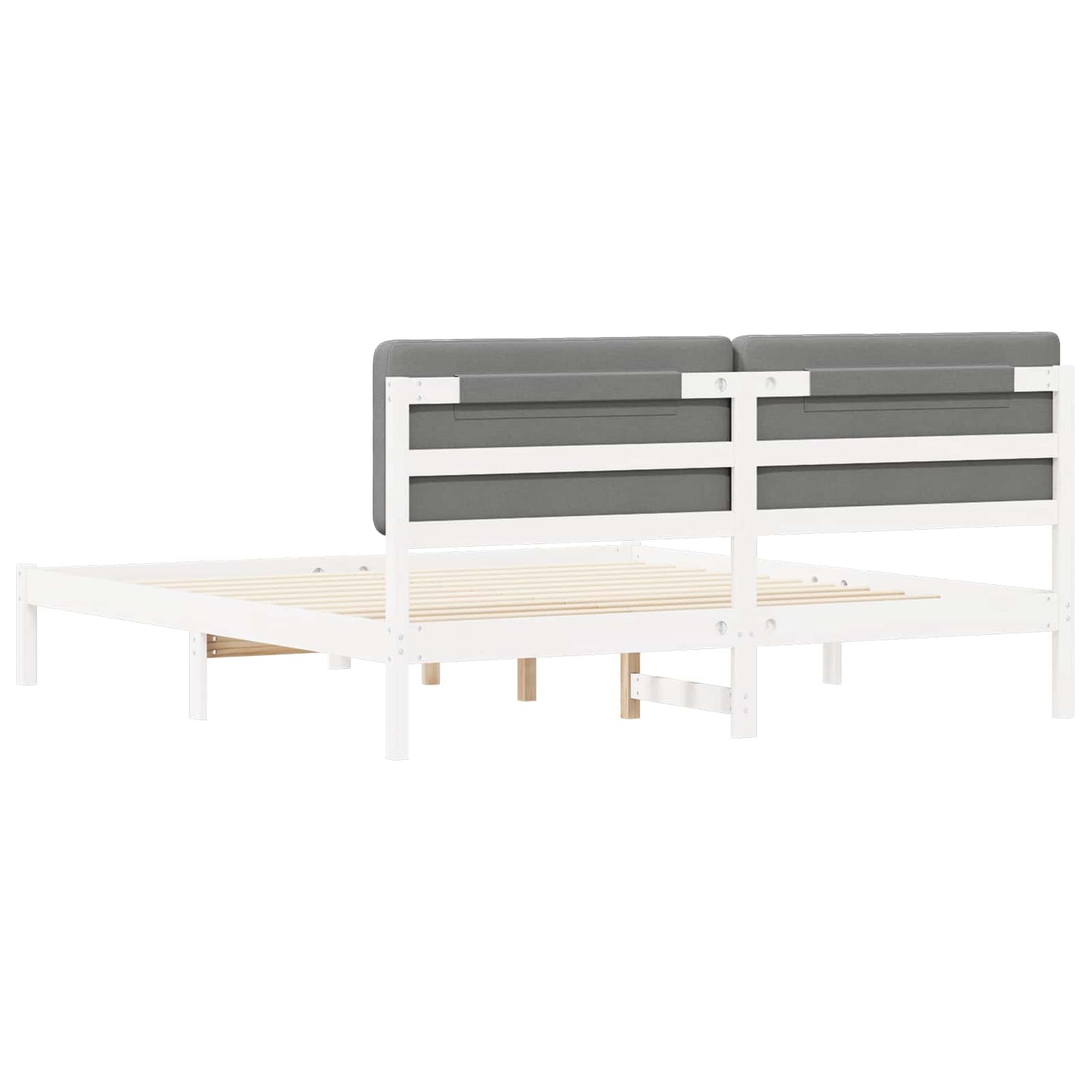 Letto con Testiera Rivestita Grigio chiaro 180 x 200 cm | homemem39