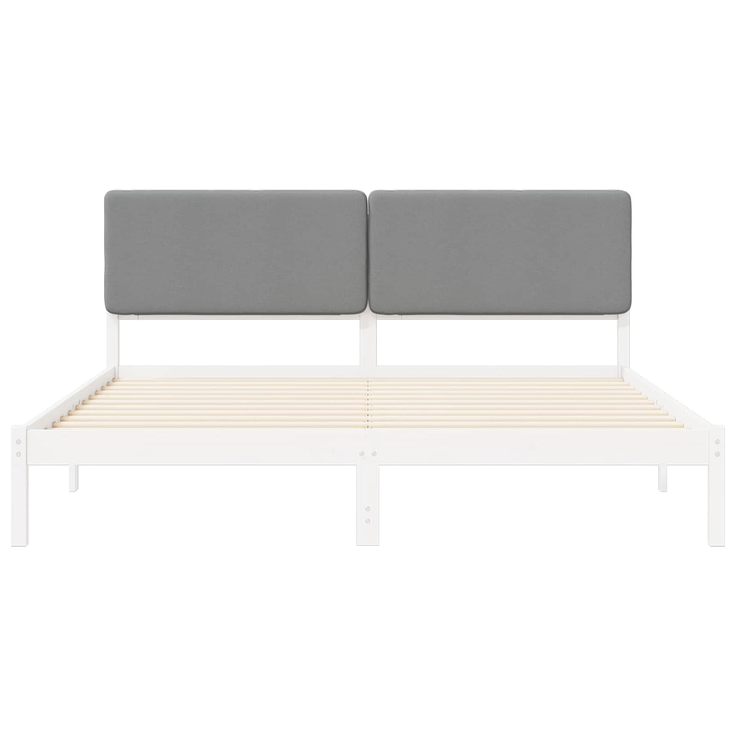Letto con Testiera Rivestita Grigio chiaro 180 x 200 cm | homemem39