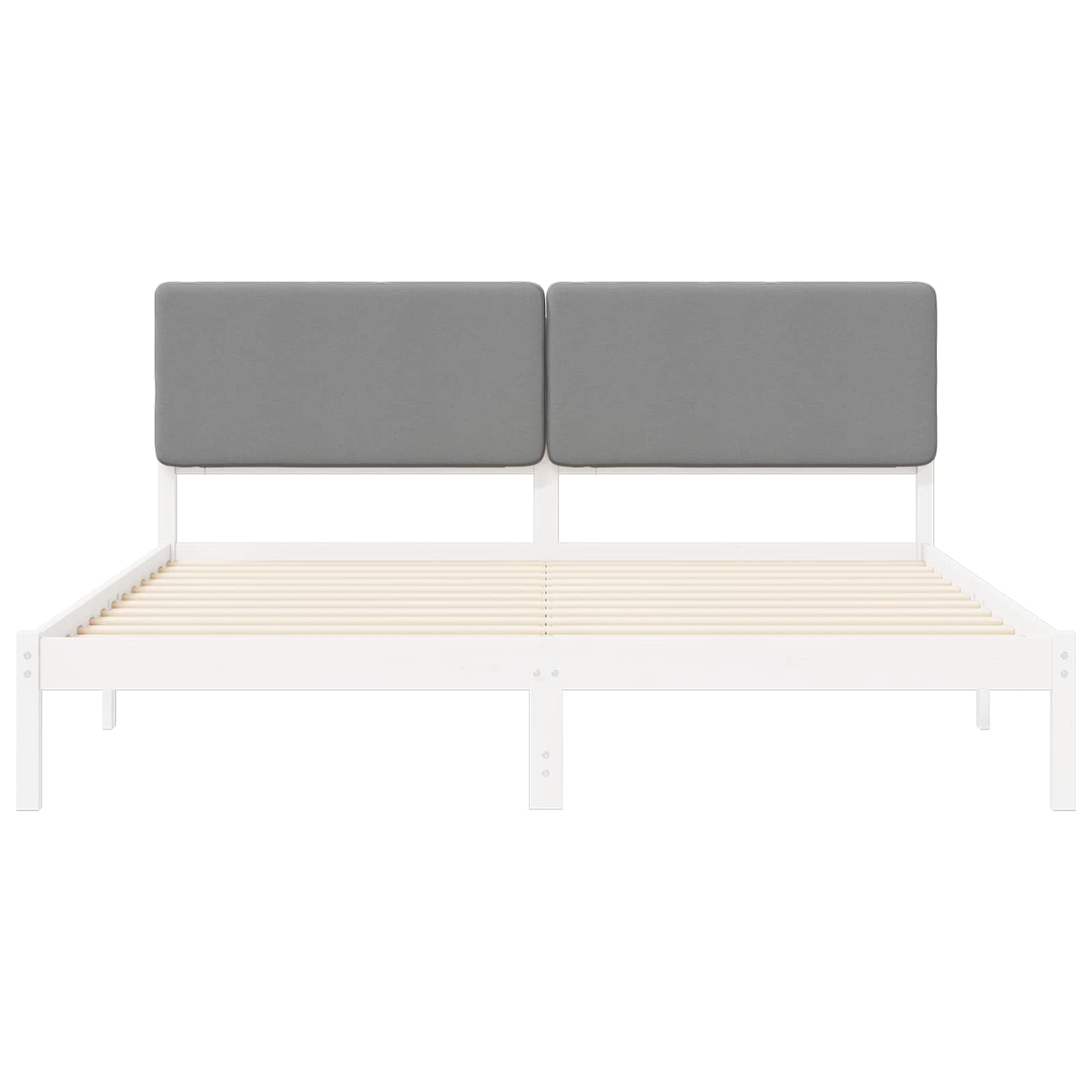 Letto con Testiera Rivestita Grigio chiaro 180 x 200 cm | homemem39