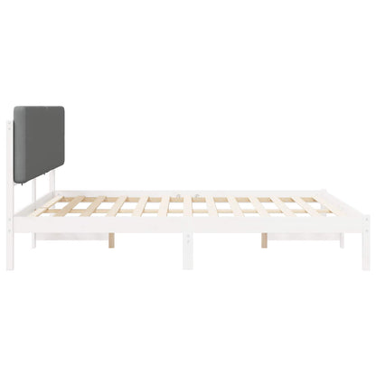 Letto con Testiera Rivestita Grigio chiaro 180 x 200 cm | homemem39
