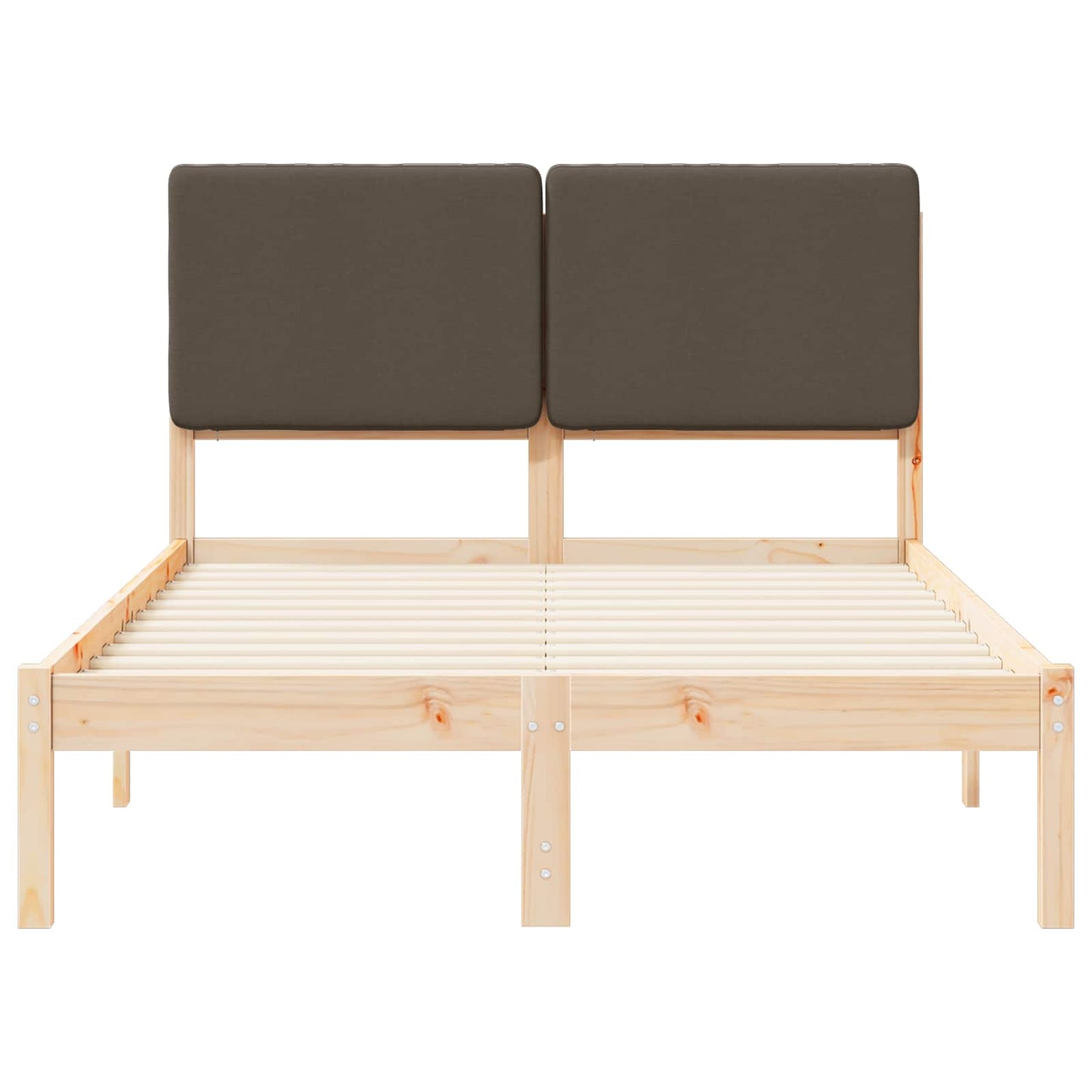 Letto con Testiera Rivestita Talpa 120 x 200 cm Pino massello