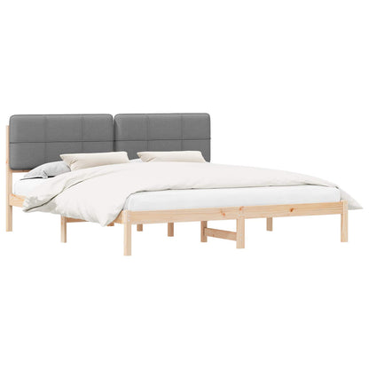 Letto con Testiera Rivestita Grigio chiaro 180 x 200 cm | homemem39