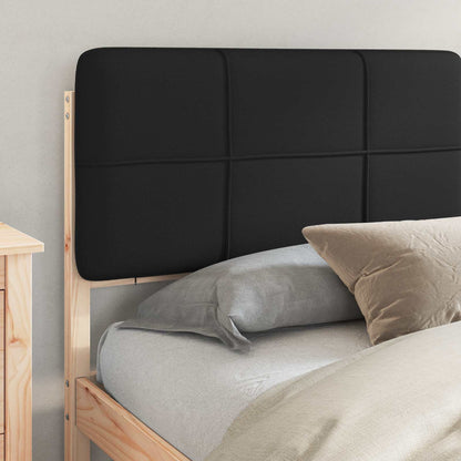 Letto con Testiera Rivestita Nero 180 x 200 cm Pino massello | homemem39
