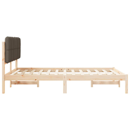 Letto con Testiera Rivestita Talpa 160 x 200 cm Pino massello | homemem39