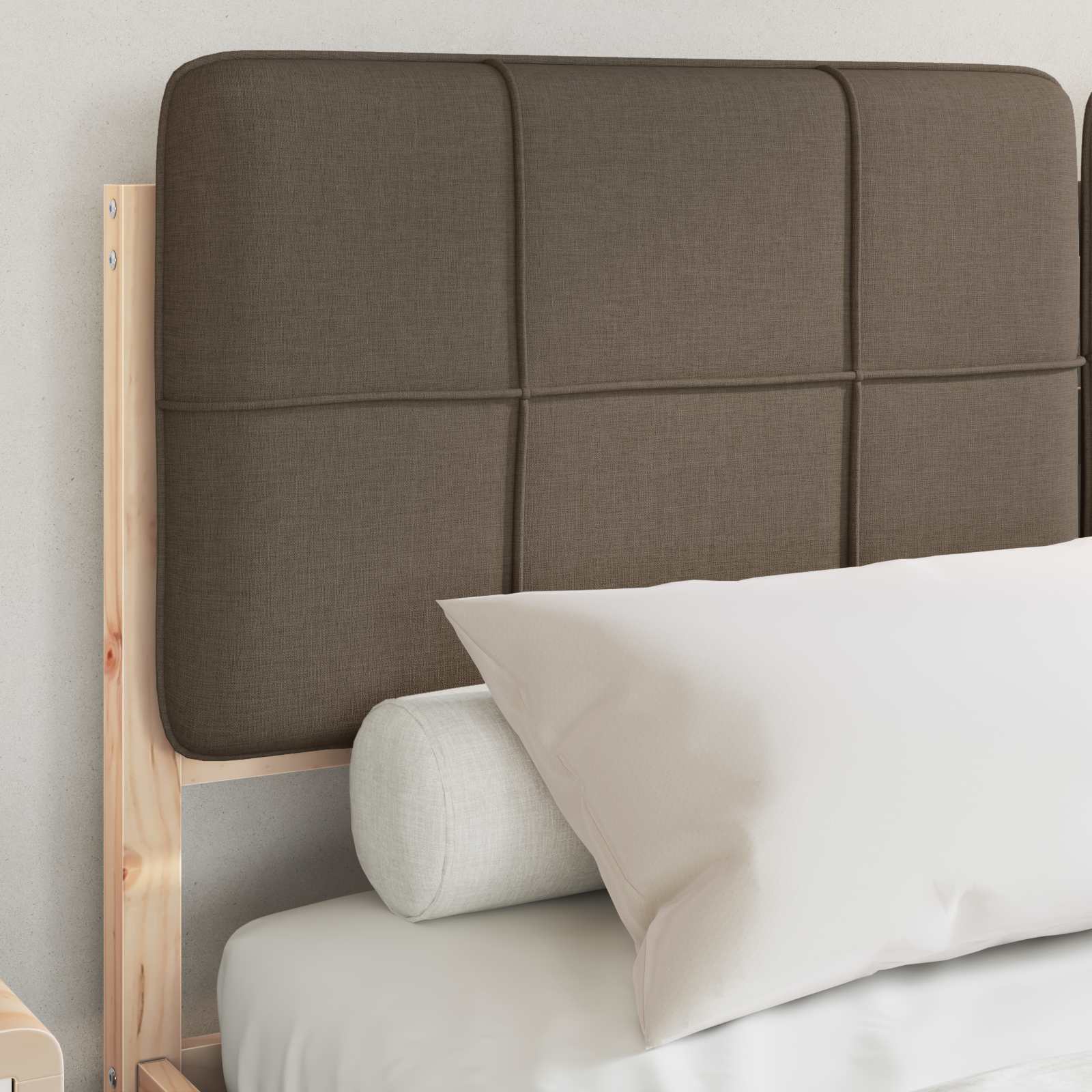 Letto con Testiera Rivestita Talpa 140 x 200 cm Pino massello | homemem39