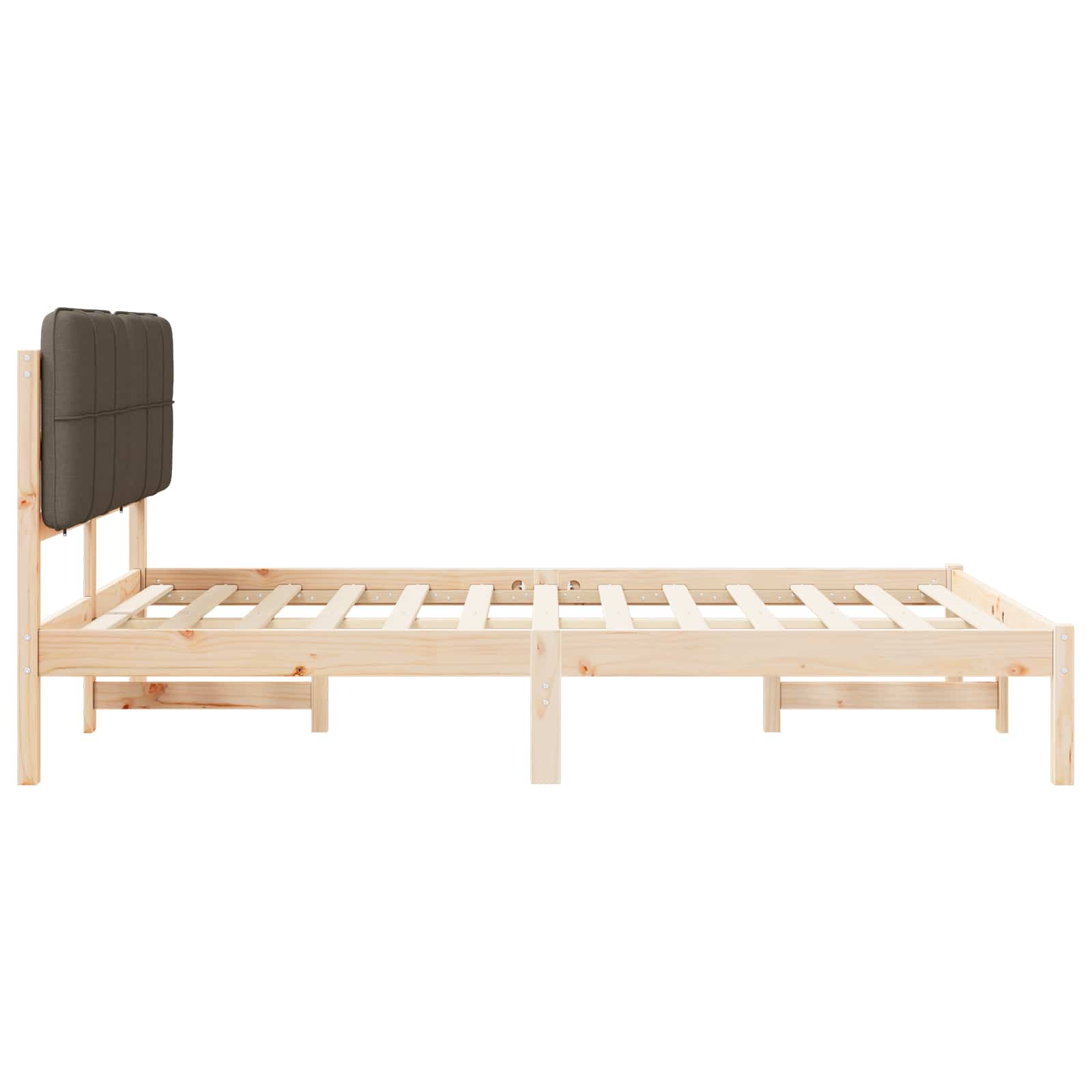 Letto con Testiera Rivestita Talpa 140 x 200 cm Pino massello | homemem39