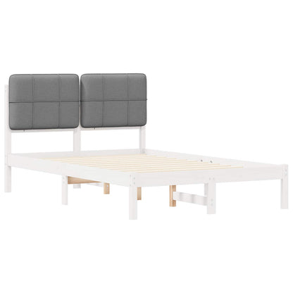 Letto con Testiera Rivestita Grigio chiaro 120 x 200 cm | homemem39