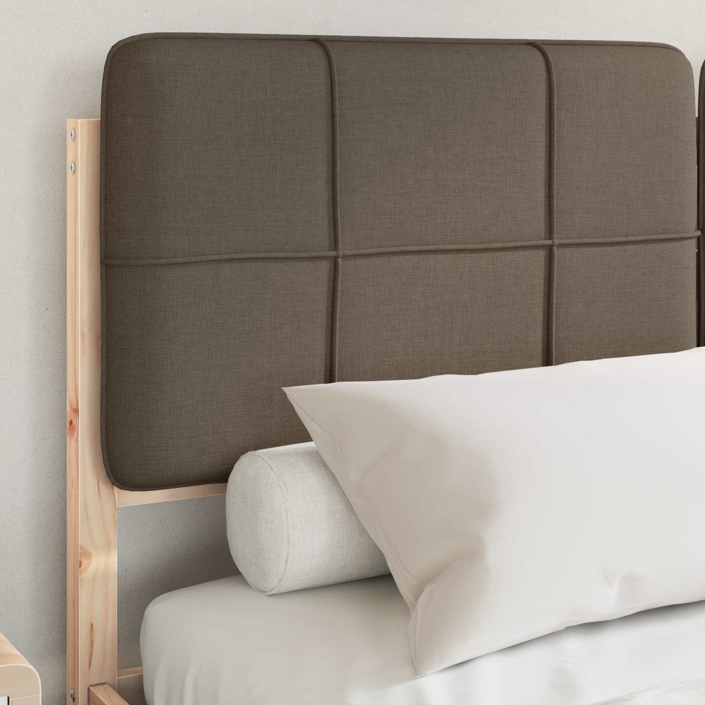 Letto con Testiera Rivestita Talpa 140 x 190 cm Pino massello | homemem39