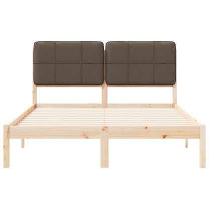 Letto con Testiera Rivestita Talpa 135 x 190 cm Pino massello | homemem39