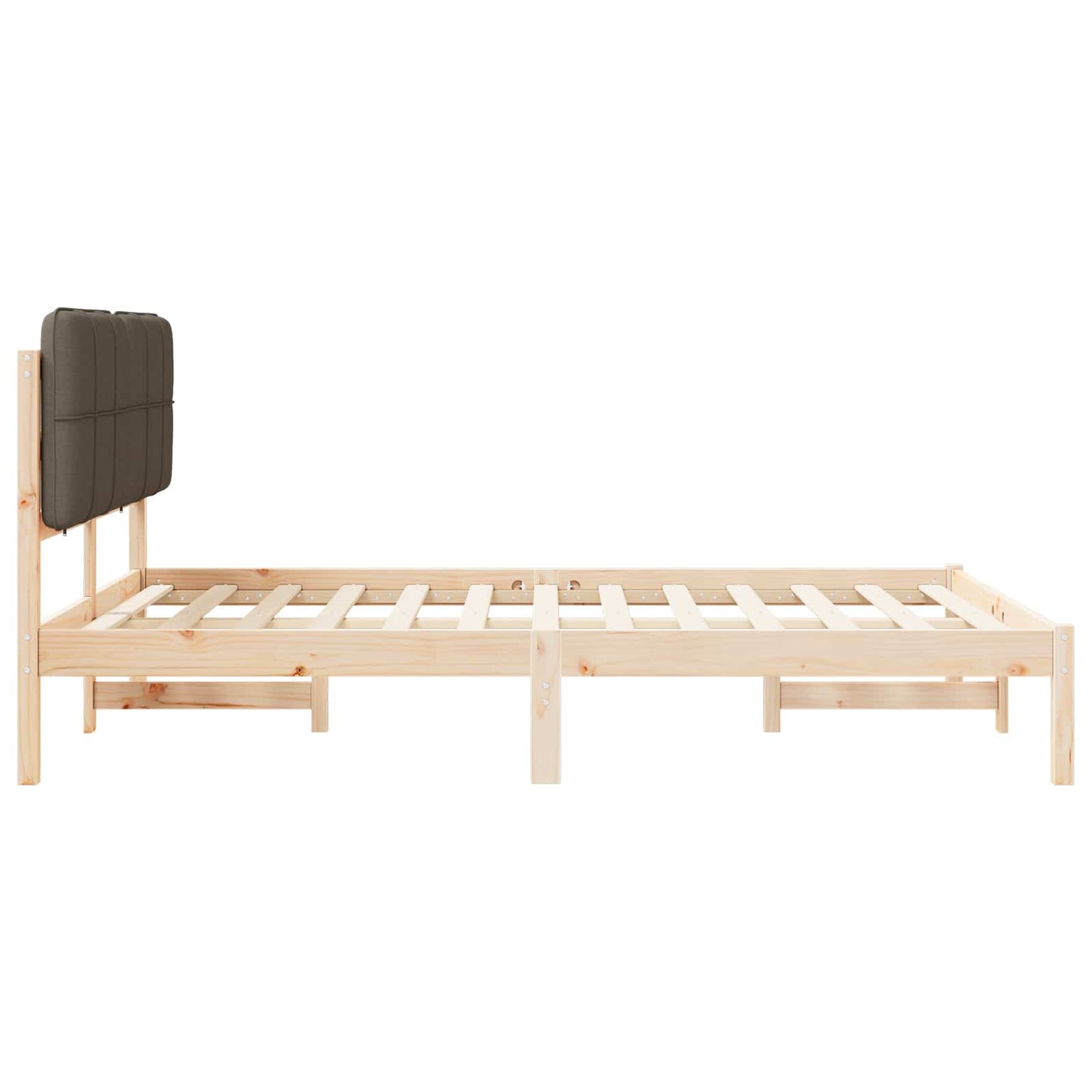 Letto con Testiera Rivestita Talpa 135 x 190 cm Pino massello | homemem39