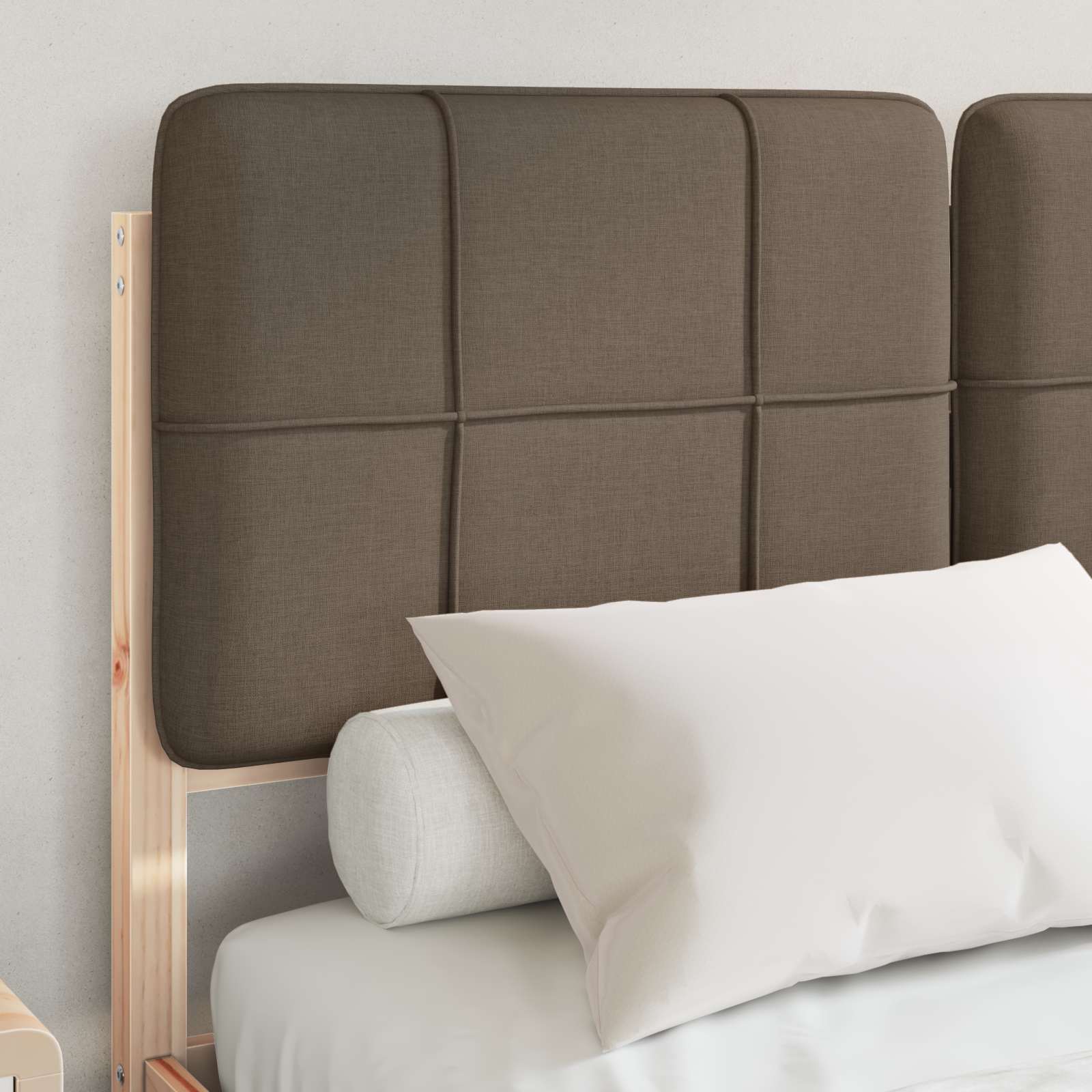 Letto con Testiera Rivestita Talpa 120 x 190 cm Pino massello | homemem39