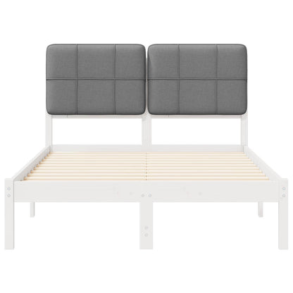 Letto con Testiera Rivestita Grigio chiaro 120 x 190 cm | homemem39