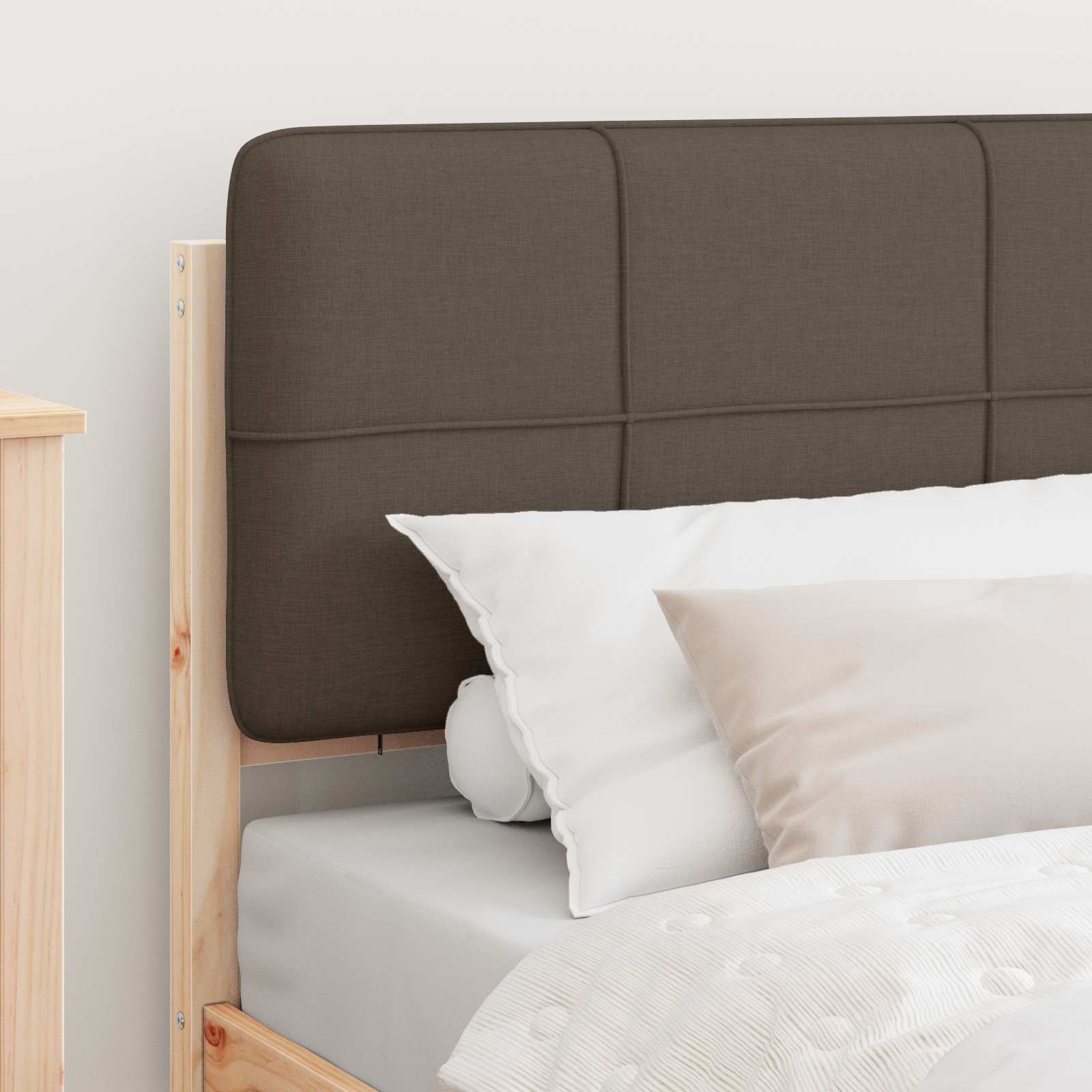 Letto con Testiera Rivestita Talpa 100 x 200 cm Pino massello | homemem39