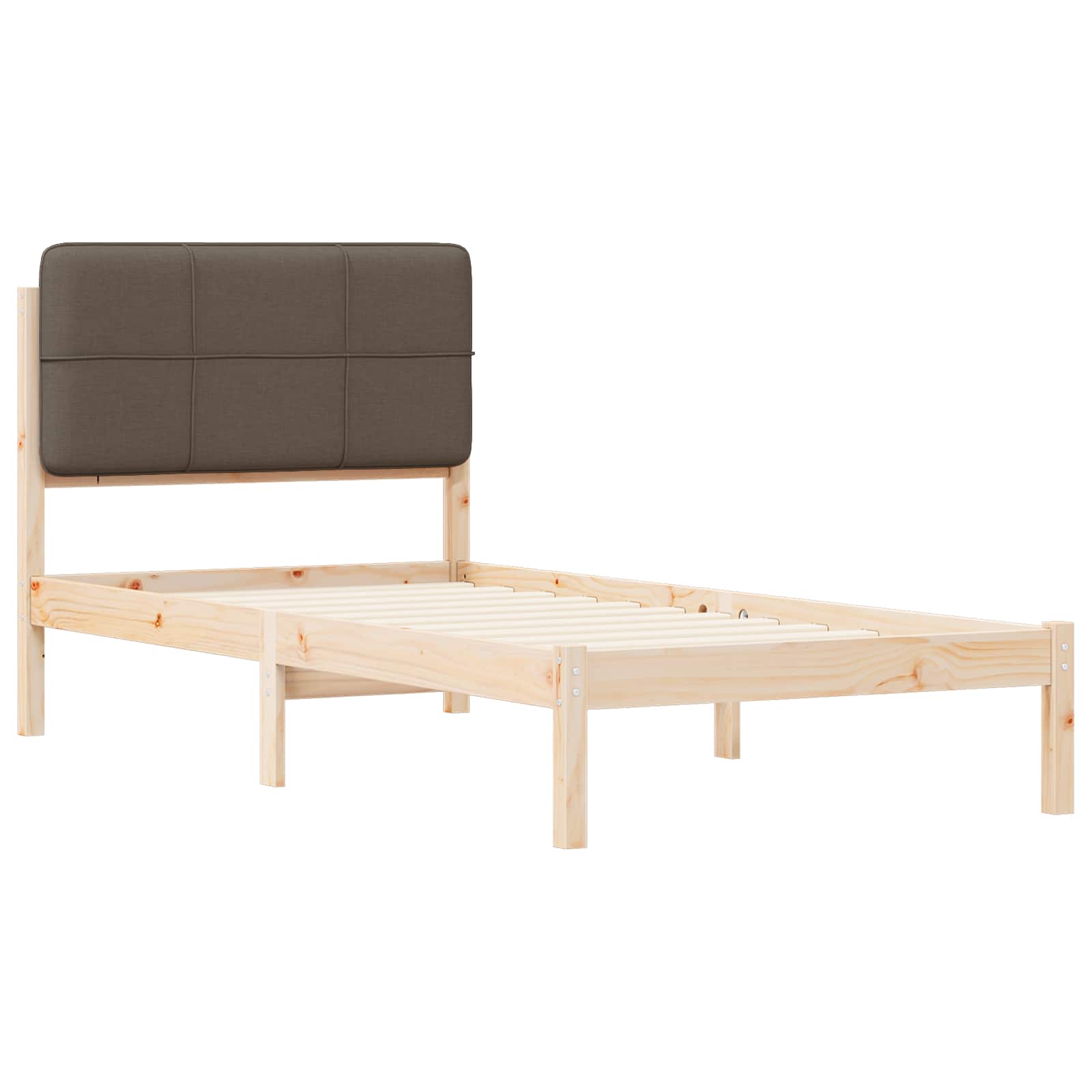 Letto con Testiera Rivestita Talpa 80 x 200 cm Pino massello | homemem39