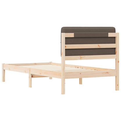 Letto con Testiera Rivestita Talpa 80 x 200 cm Pino massello | homemem39