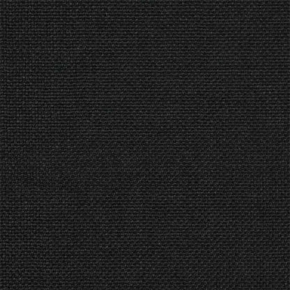 Letto con Testiera Rivestita Nero 180 x 200 cm Pino massello