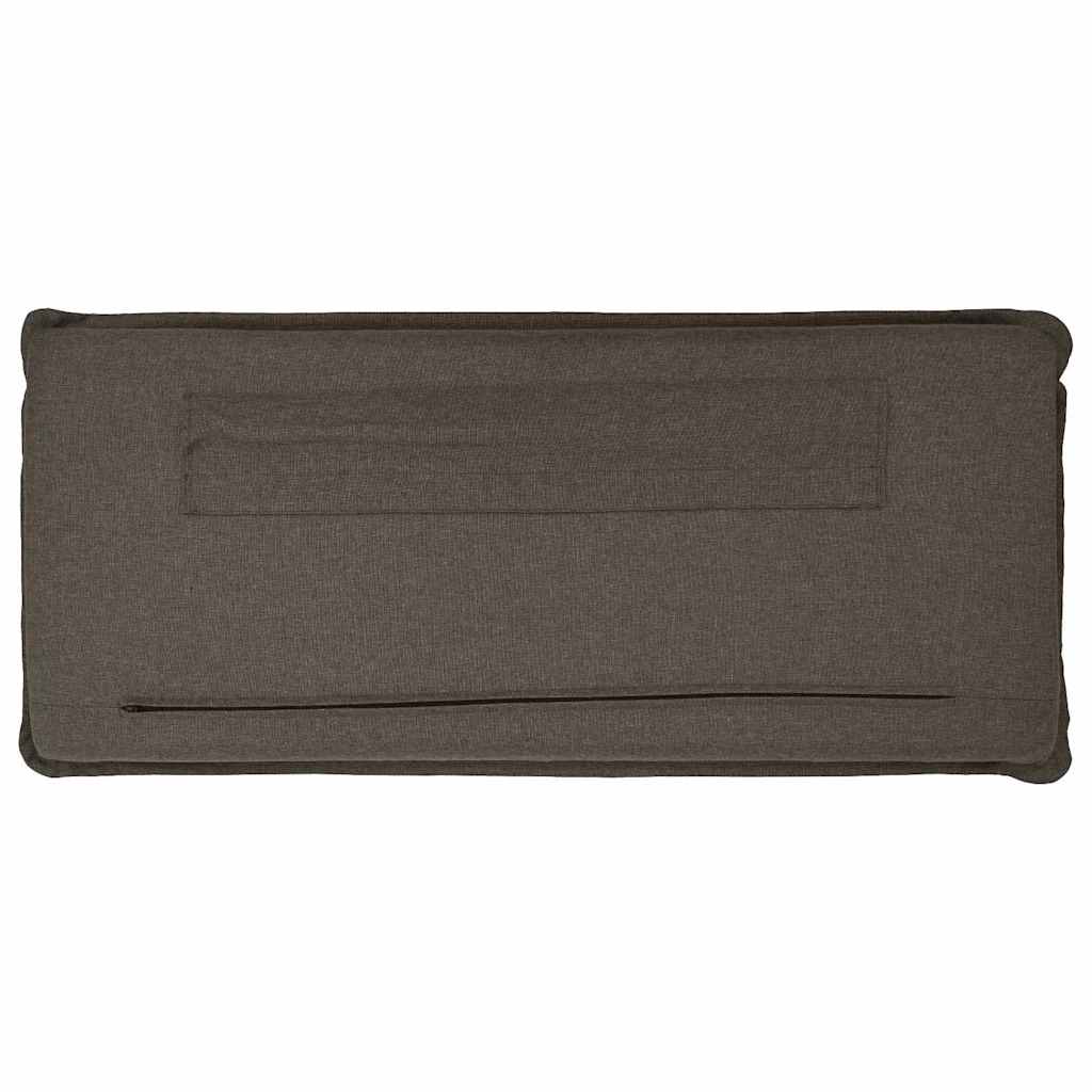 Testiera imbottita con testiera Grigio Naturale e Chiaro 200 cm