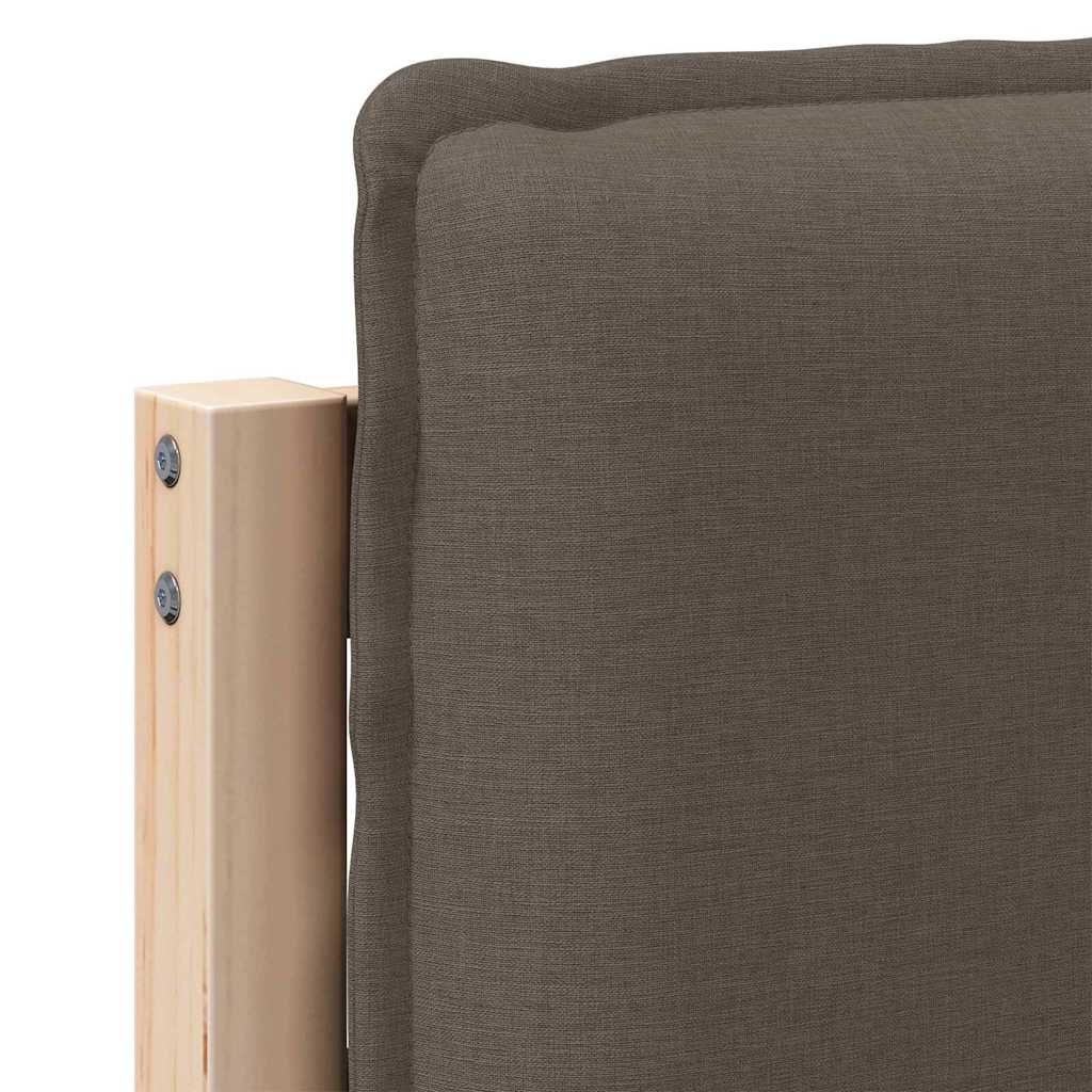 Testiera imbottita con testiera Grigio Naturale e Chiaro 150 cm | homemem39