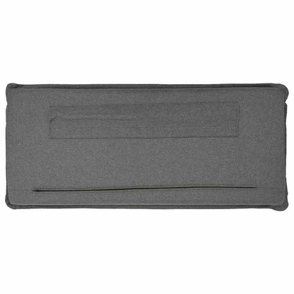 Testiera imbottita con testiera Grigio Naturale e Chiaro 120 cm