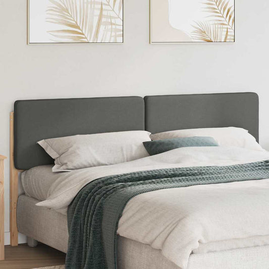 Testiera imbottita Marrone e Grigio Chiaro 180 cm Pino massello